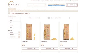 Il sito online di Eataly Pasta & Riso