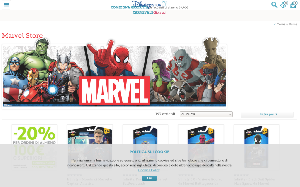 Visita lo shopping online di Marvel