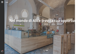 Il sito online di Alice Pizza
