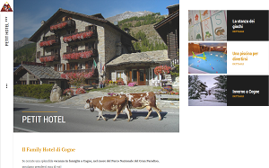 Il sito online di Petit Hotel a Cogne