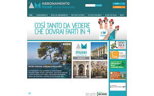 Il sito online di Abbonamento Musei Torino