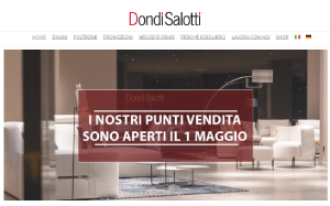 Il sito online di Dondi Salotti