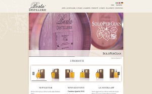 Il sito online di Distillerie Berta