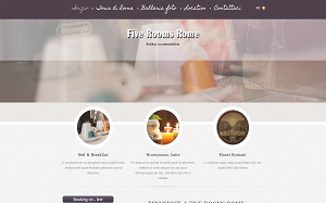 Il sito online di Five Rooms Rome