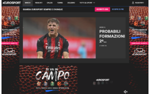 Il sito online di Eurosport