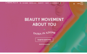 Il sito online di Caracalla Cosmetici