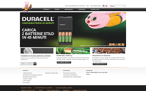 Il sito online di Duracell