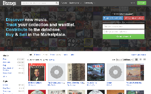 Il sito online di Discogs