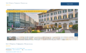 Il sito online di NH Milano Palazzo Moscova