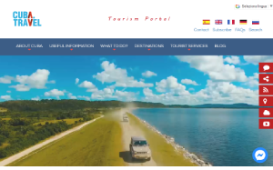 Il sito online di Cuba Travel