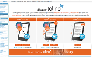 Il sito online di Tolino eReader