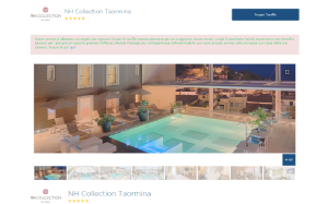 Il sito online di NH Collection Taormina