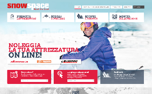 Il sito online di SnowSpace