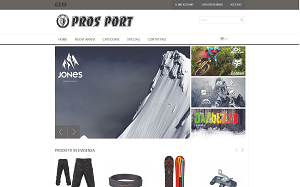Il sito online di Pros Port Shop