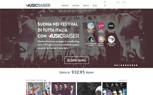 Il sito online di Musicraiser