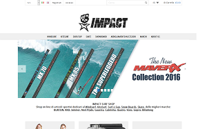 Il sito online di Impact Surf