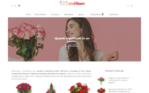 Il sito online di Wine & Flowers
