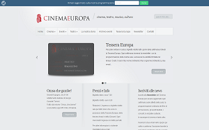 Il sito online di Cinema Europa Faenza