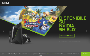 Il sito online di Nvidia Shield