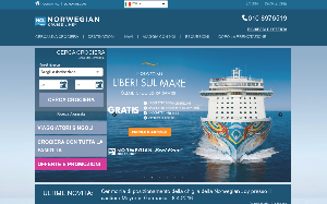 Il sito online di Norwegian Cruise Line