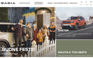 Il sito online di Dacia