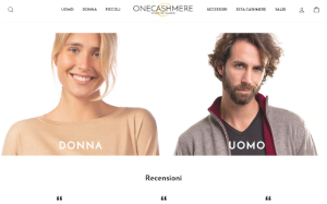 Il sito online di One Cashmere