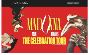 Il sito online di Madonna