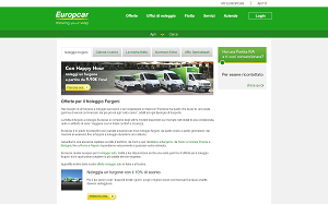 Il sito online di Europcar Furgoni