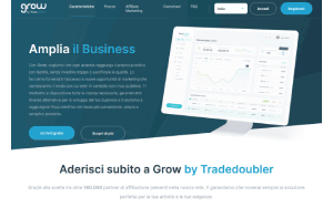 Il sito online di Grow by Tradedoubler