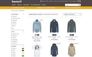 Il sito online di Timberland abbigliamento