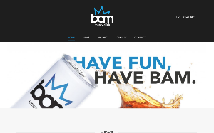 Il sito online di Bam energy drink