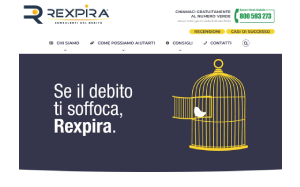 Il sito online di Rexpira Consulenti del debito