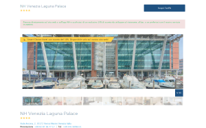 Il sito online di NH Venezia Laguna Palace