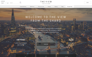 Il sito online di The View From The Shard