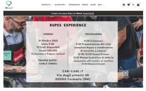 Il sito online di Car Care Italia