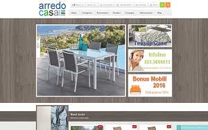 Il sito online di Arredo casa store