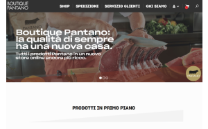 Il sito online di Boutique Pantano