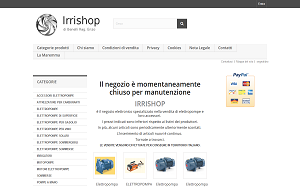Il sito online di Irrishop