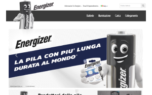 Il sito online di Energizer