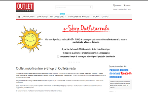 Visita lo shopping online di Outlet Arreda