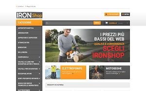 Il sito online di Iron shop