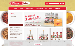 Il sito online di Cannamela Shop