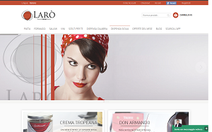 Il sito online di Laro' food