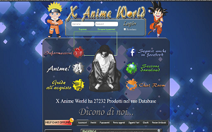 Il sito online di X Anime World