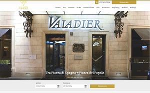 Il sito online di Valadier Hotel