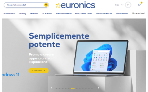Il sito online di Euronics