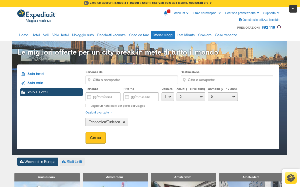 Il sito online di Expedia weekend