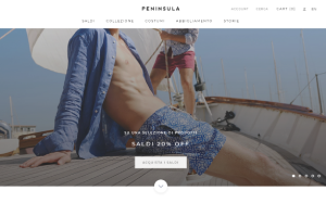 Il sito online di Peninsula Swimwear