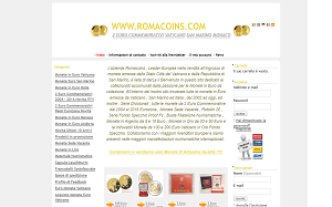 Il sito online di RomaCoins