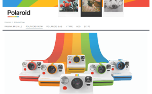 Il sito online di Polaroid